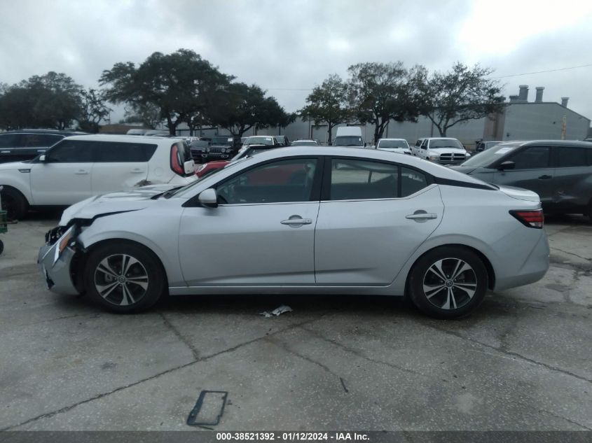 2022 Nissan Sentra Sv Xtronic Cvt VIN: 3N1AB8CV2NY258377 Lot: 38521392