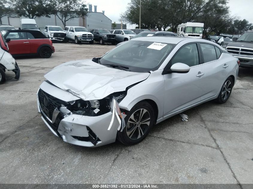 2022 Nissan Sentra Sv Xtronic Cvt VIN: 3N1AB8CV2NY258377 Lot: 38521392