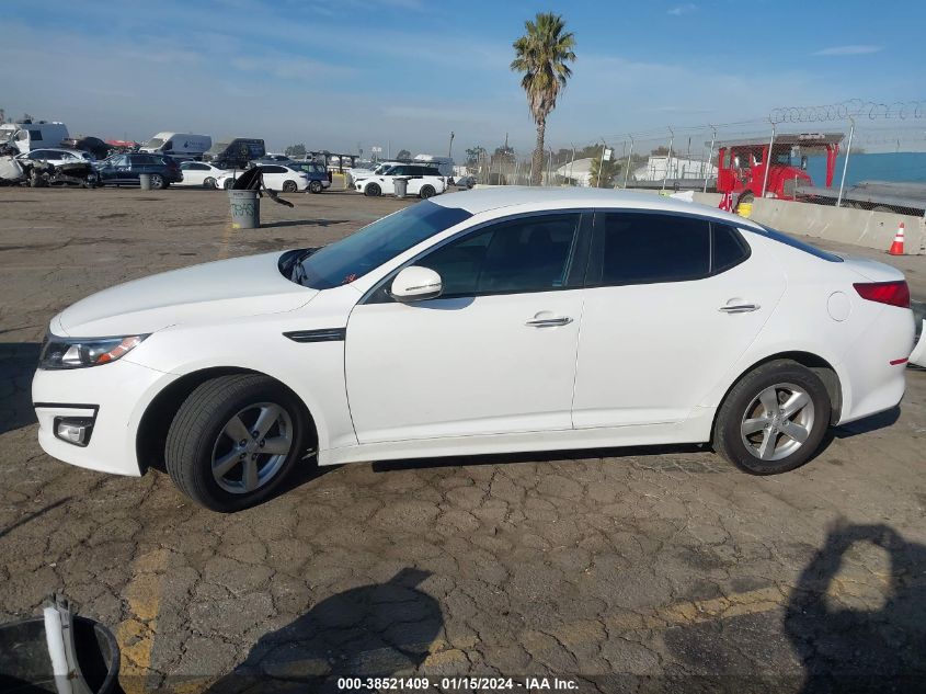 2015 Kia Optima Lx VIN: KNAGM4A79F5551073 Lot: 38521409