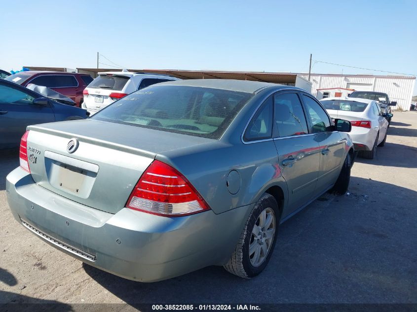 2005 Mercury Montego Luxury VIN: 1MEFM40105G615031 Lot: 38522085