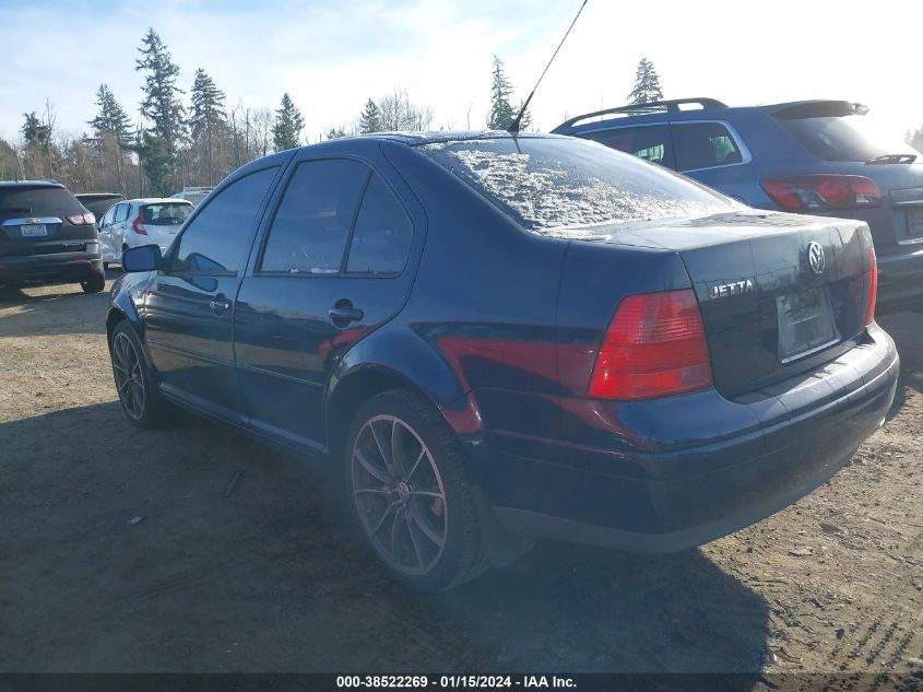 2002 Volkswagen Jetta Gls VIN: 3VWSB69M92M146793 Lot: 38522269