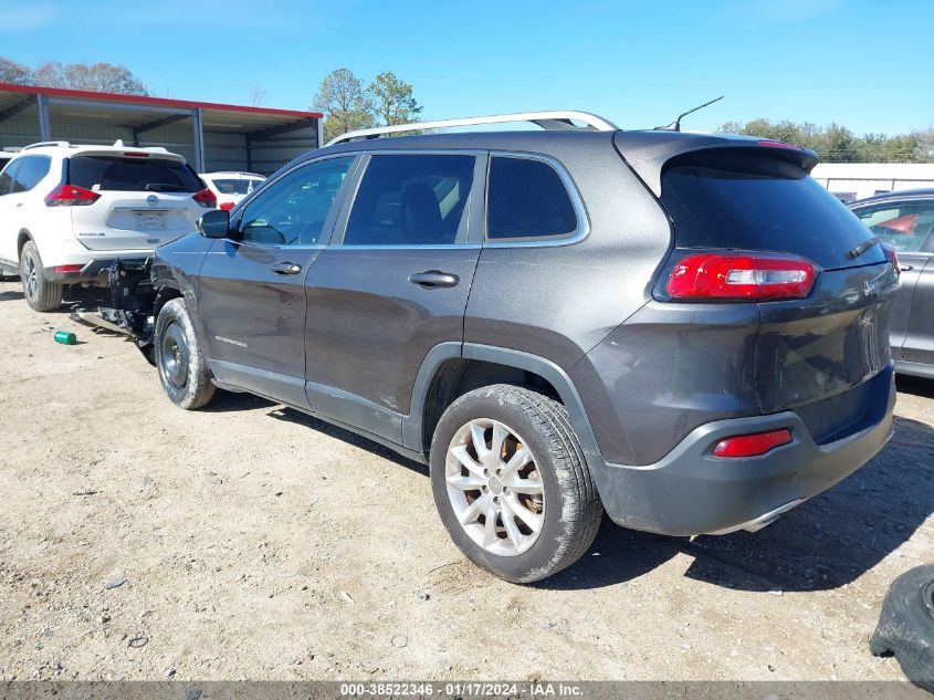 2014 Jeep Cherokee Limited VIN: 1C4PJLDS3EW283412 Lot: 38522346