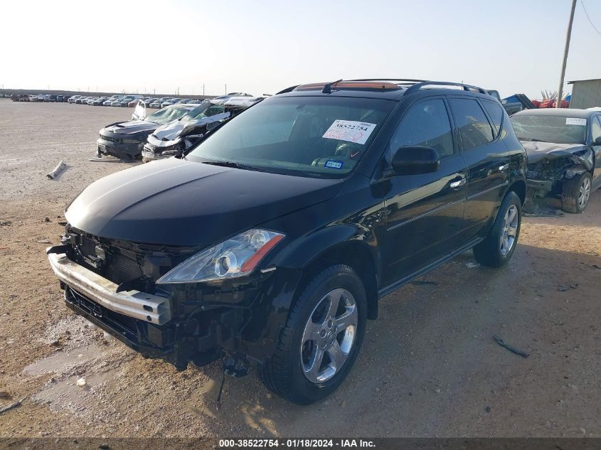 2005 Nissan Murano Sl VIN: JN8AZ08T75W317596 Lot: 38522754