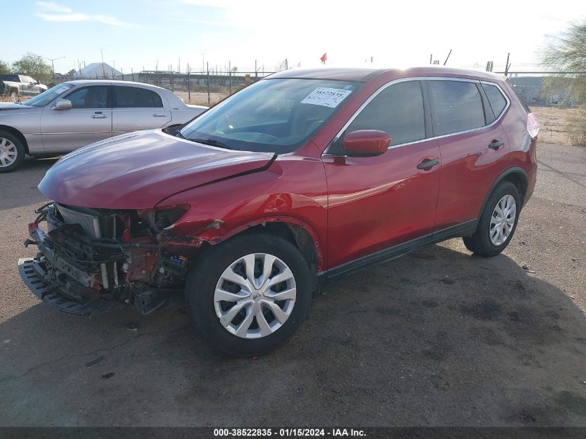 2016 Nissan Rogue S VIN: KNMAT2MT9GP615983 Lot: 38522835