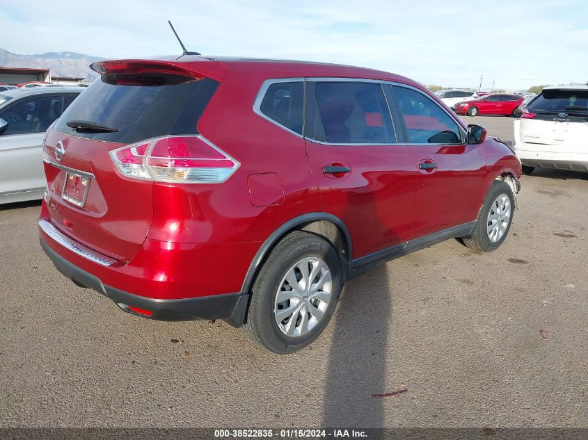 2016 Nissan Rogue S VIN: KNMAT2MT9GP615983 Lot: 38522835