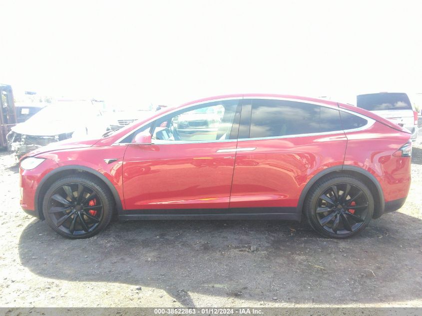 2020 Tesla Model X Performance Dual Motor All-Wheel Drive VIN: 5YJXCAE47LF283784 Lot: 38522863