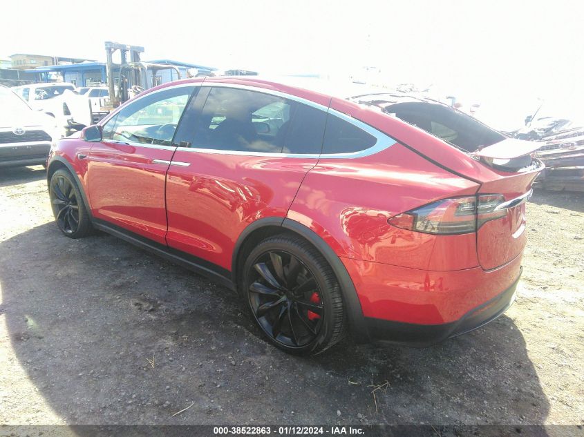 2020 Tesla Model X Performance Dual Motor All-Wheel Drive VIN: 5YJXCAE47LF283784 Lot: 38522863