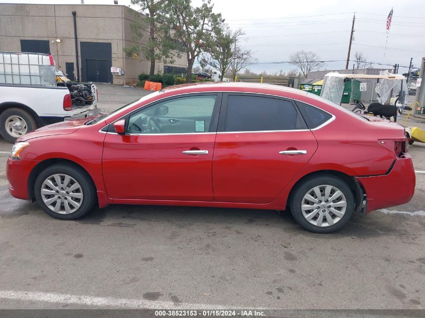 2014 Nissan Sentra Sv VIN: 3N1AB7AP1EY322133 Lot: 38523153