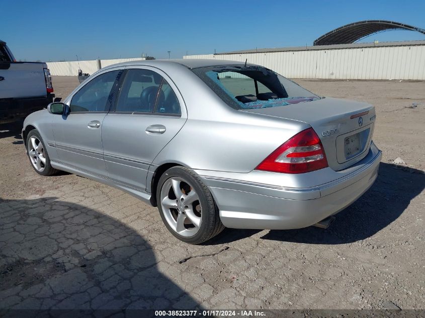 2005 Mercedes-Benz C 230 Kompressor Sport VIN: WDBRF40J85F617221 Lot: 40569900