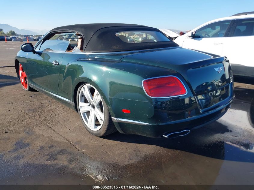 2014 Bentley Continental Gtc V8 VIN: SCBGT3ZA1EC090707 Lot: 38523515