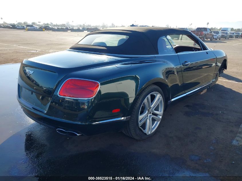 2014 Bentley Continental Gtc V8 VIN: SCBGT3ZA1EC090707 Lot: 38523515