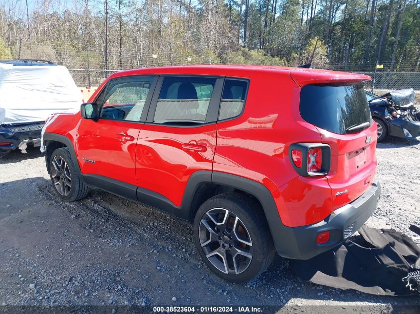 2021 Jeep Renegade Jeepster 4X4 VIN: ZACNJDABXMPN34548 Lot: 38523604