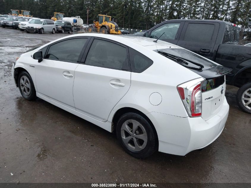 JTDKN3DU0E0391330 2014 Toyota Prius Two