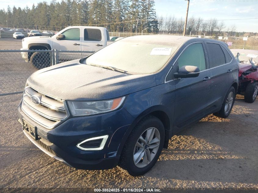 2017 Ford Edge Sel VIN: 2FMPK4J80HBB11562 Lot: 38524025