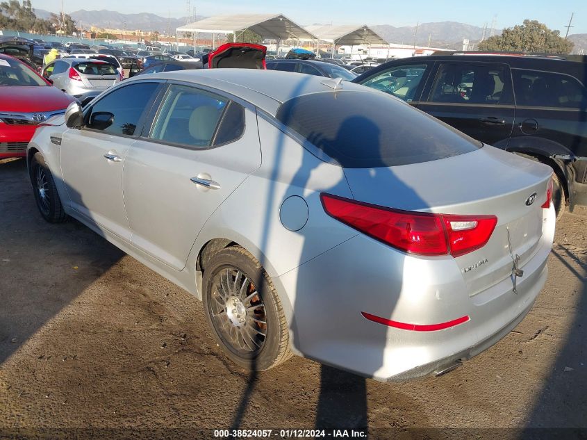 2015 Kia Optima Lx VIN: 5XXGM4A74FG405470 Lot: 38524057