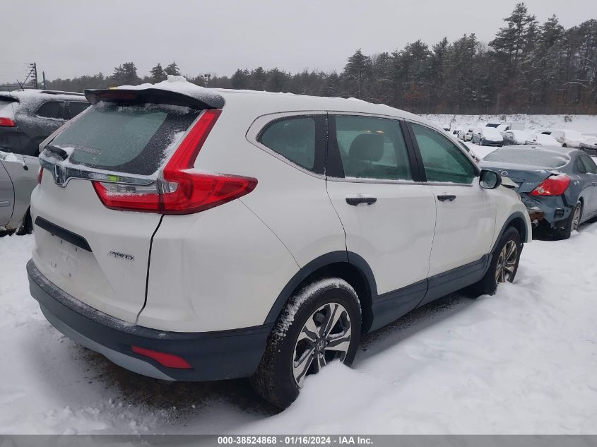 2018 Honda Cr-V Lx VIN: 2HKRW6H39JH226856 Lot: 38524868