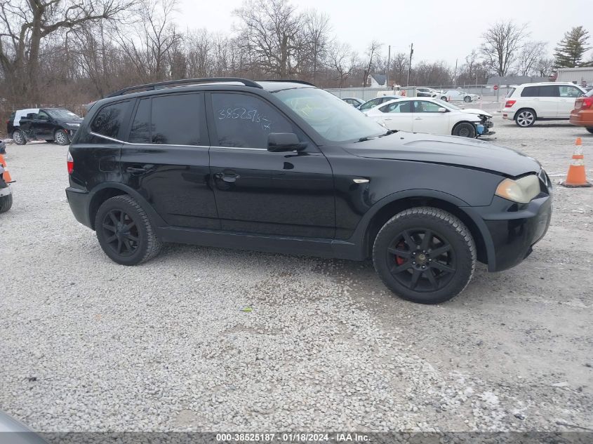 2006 BMW X3 3.0I VIN: WBXPA93416WG76161 Lot: 38525187