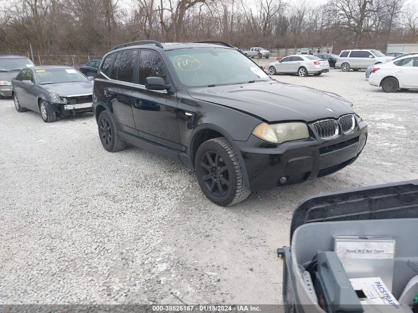 2006 BMW X3 3.0I VIN: WBXPA93416WG76161 Lot: 38525187