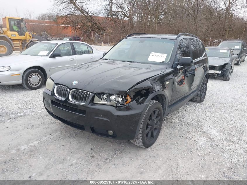 2006 BMW X3 3.0I VIN: WBXPA93416WG76161 Lot: 38525187