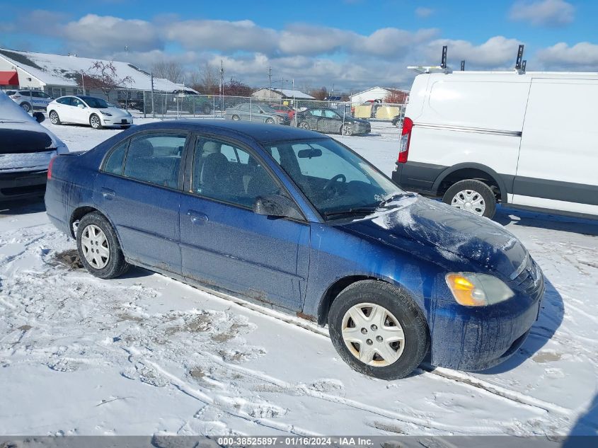 2003 Honda Civic Lx VIN: 1HGES16563L017494 Lot: 38525897