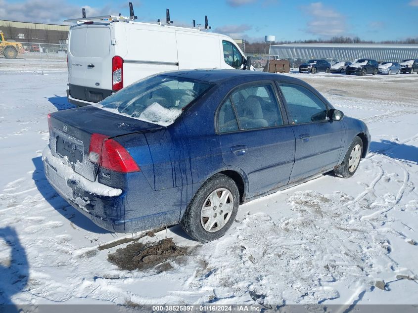 2003 Honda Civic Lx VIN: 1HGES16563L017494 Lot: 38525897