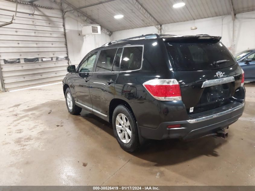 5TDBK3EH7DS209175 2013 Toyota Highlander Se V6