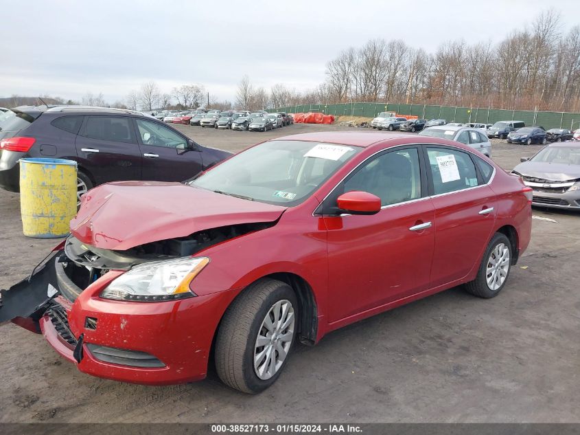 2014 Nissan Sentra Fe+ S/Fe+ Sv/S/Sl/Sr/Sv VIN: 3N1AB7APXEY250624 Lot: 38527173