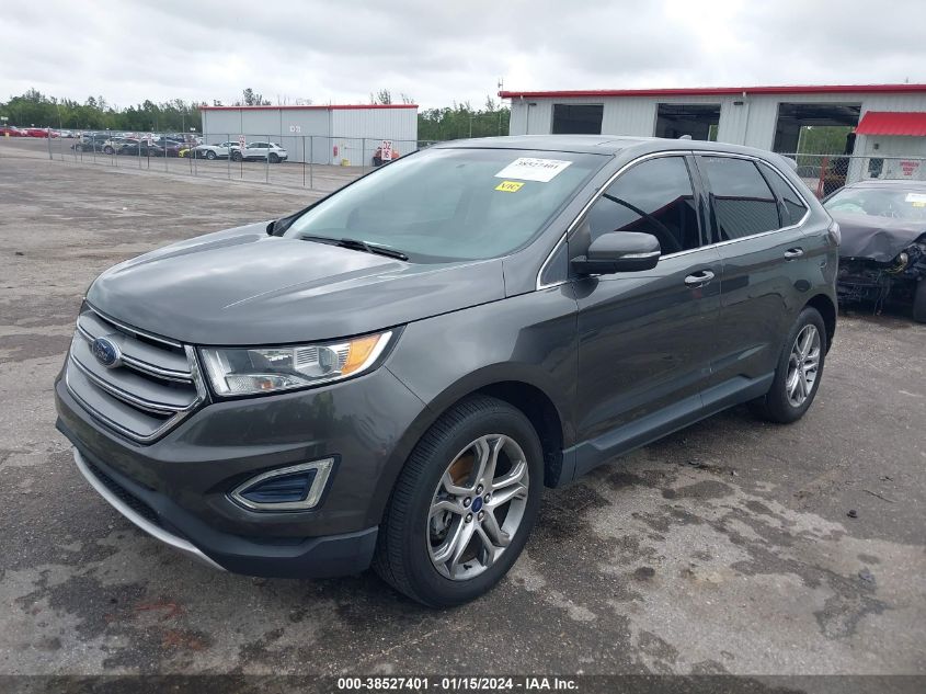 2015 Ford Edge Titanium VIN: 2FMTK3K9XFBB09721 Lot: 38527401