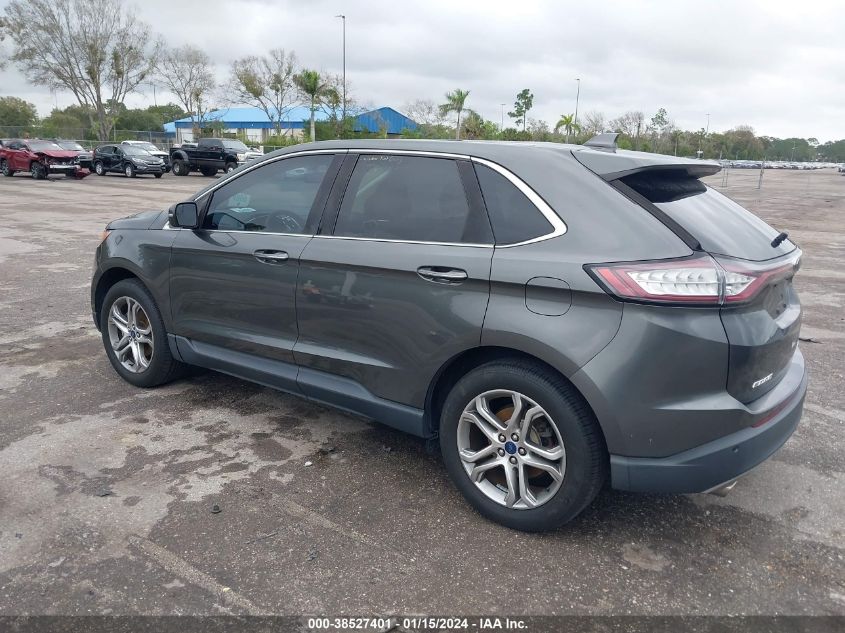 2015 Ford Edge Titanium VIN: 2FMTK3K9XFBB09721 Lot: 38527401