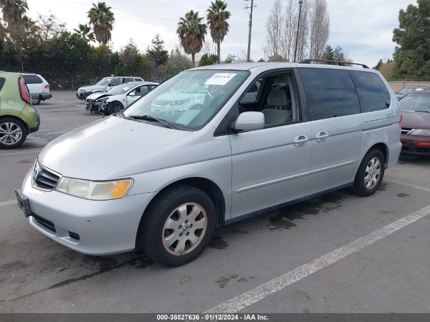 2002 Honda Odyssey Ex VIN: 2HKRL186X2H570784 Lot: 38527636