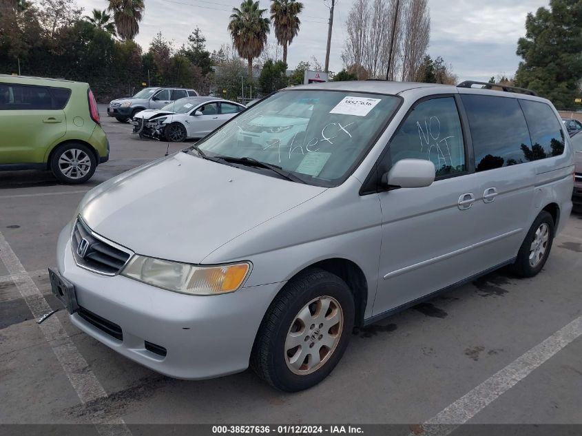 2002 Honda Odyssey Ex VIN: 2HKRL186X2H570784 Lot: 38527636