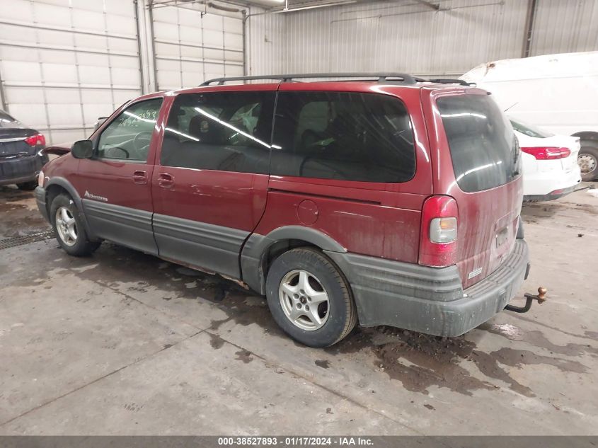 2002 Pontiac Montana 1Se Pkg VIN: 1GMDX13E52D266714 Lot: 38527893