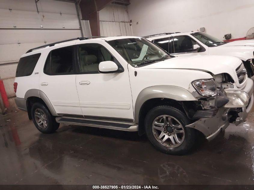 2003 Toyota Sequoia Sr5 VIN: 5TDBT44A33S192607 Lot: 38527905