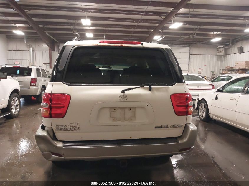 2003 Toyota Sequoia Sr5 VIN: 5TDBT44A33S192607 Lot: 38527905