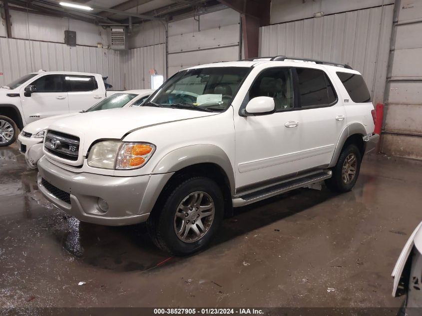 2003 Toyota Sequoia Sr5 VIN: 5TDBT44A33S192607 Lot: 38527905