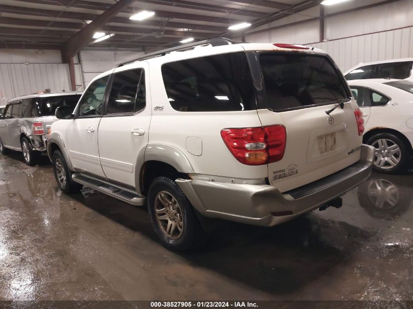 2003 Toyota Sequoia Sr5 VIN: 5TDBT44A33S192607 Lot: 38527905