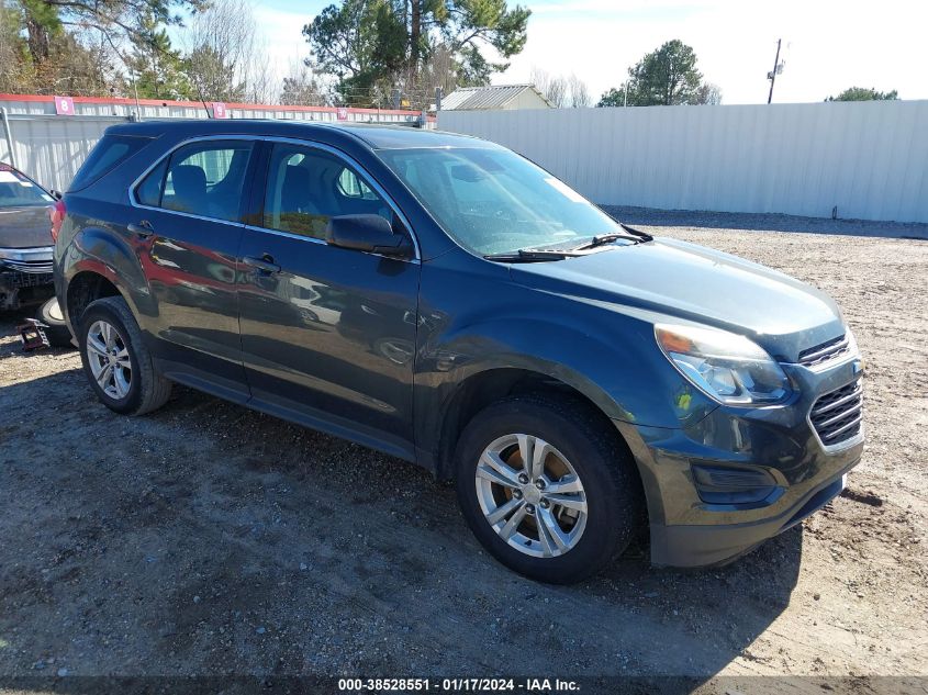 2017 Chevrolet Equinox Ls VIN: 2GNALBEK7H1529521 Lot: 38528551