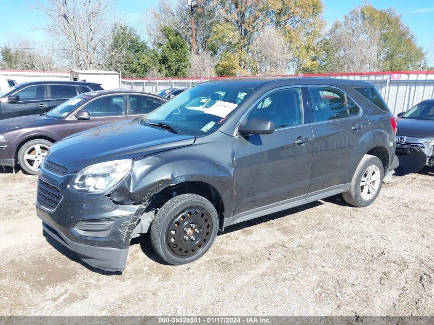 2017 Chevrolet Equinox Ls VIN: 2GNALBEK7H1529521 Lot: 38528551