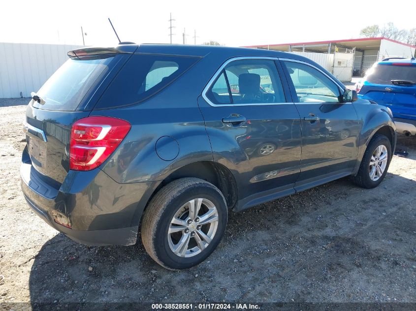 2017 Chevrolet Equinox Ls VIN: 2GNALBEK7H1529521 Lot: 38528551