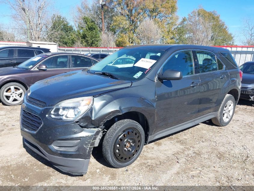 2017 Chevrolet Equinox Ls VIN: 2GNALBEK7H1529521 Lot: 38528551