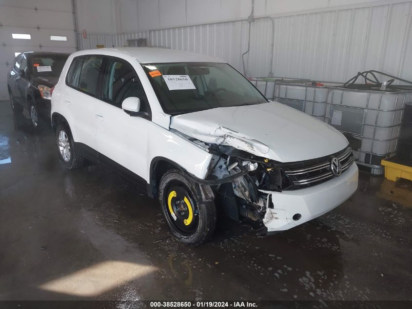 2014 Volkswagen Tiguan S VIN: WVGAV3AX7EW622582 Lot: 38528650