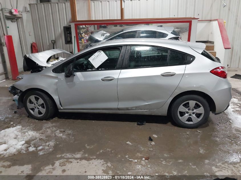 2019 Chevrolet Cruze Ls VIN: 3G1BC6SM8KS523676 Lot: 38528923