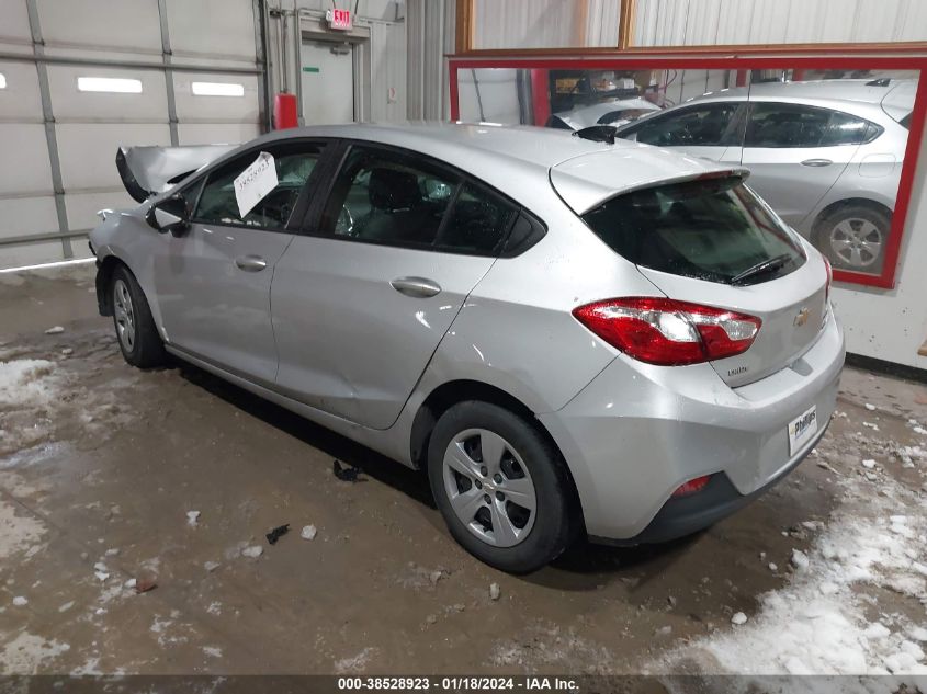 2019 Chevrolet Cruze Ls VIN: 3G1BC6SM8KS523676 Lot: 38528923