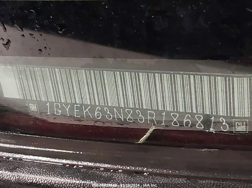 1GYEK63N83R186813 2003 Cadillac Escalade Standard