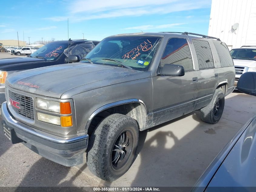 1999 GMC Yukon Sle VIN: 1GKEC13R6XJ755627 Lot: 38530011