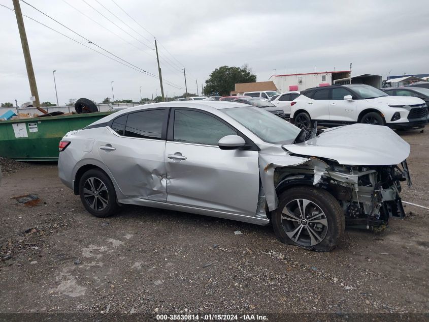 2022 Nissan Sentra Sv Xtronic Cvt VIN: 3N1AB8CV8NY285910 Lot: 38530814