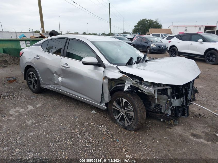 2022 Nissan Sentra Sv Xtronic Cvt VIN: 3N1AB8CV8NY285910 Lot: 38530814