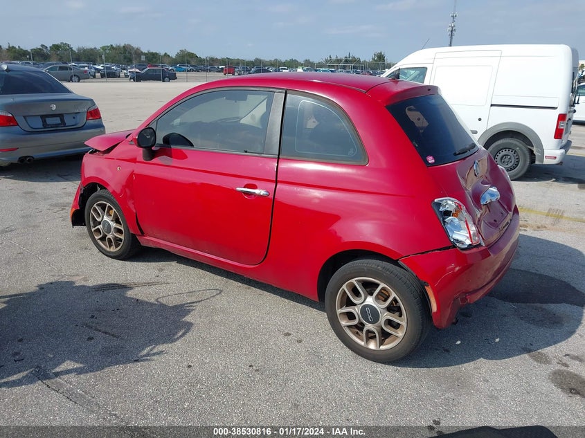 2012 Fiat 500 Pop VIN: 3C3CFFAR4CT125204 Lot: 38530816