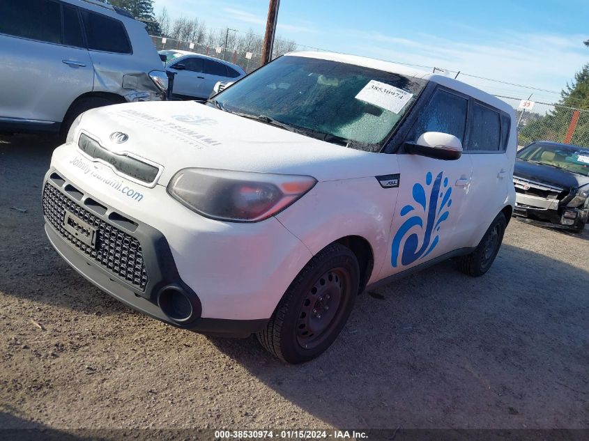 2014 Kia Soul + VIN: KNDJP3A51E7066406 Lot: 38530974