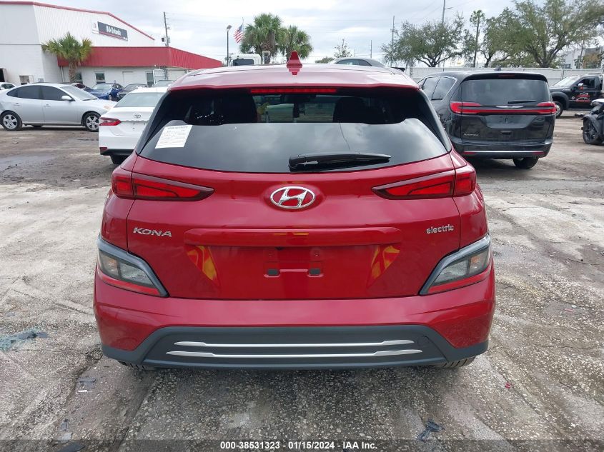 2023 Hyundai Kona Electric Se VIN: KM8K23AG9PU189682 Lot: 38531323